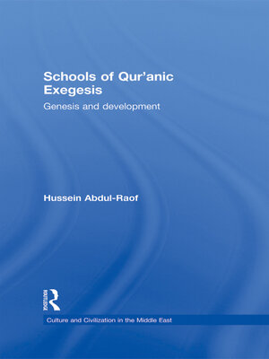 cover image of Schools of Qur'anic Exegesis